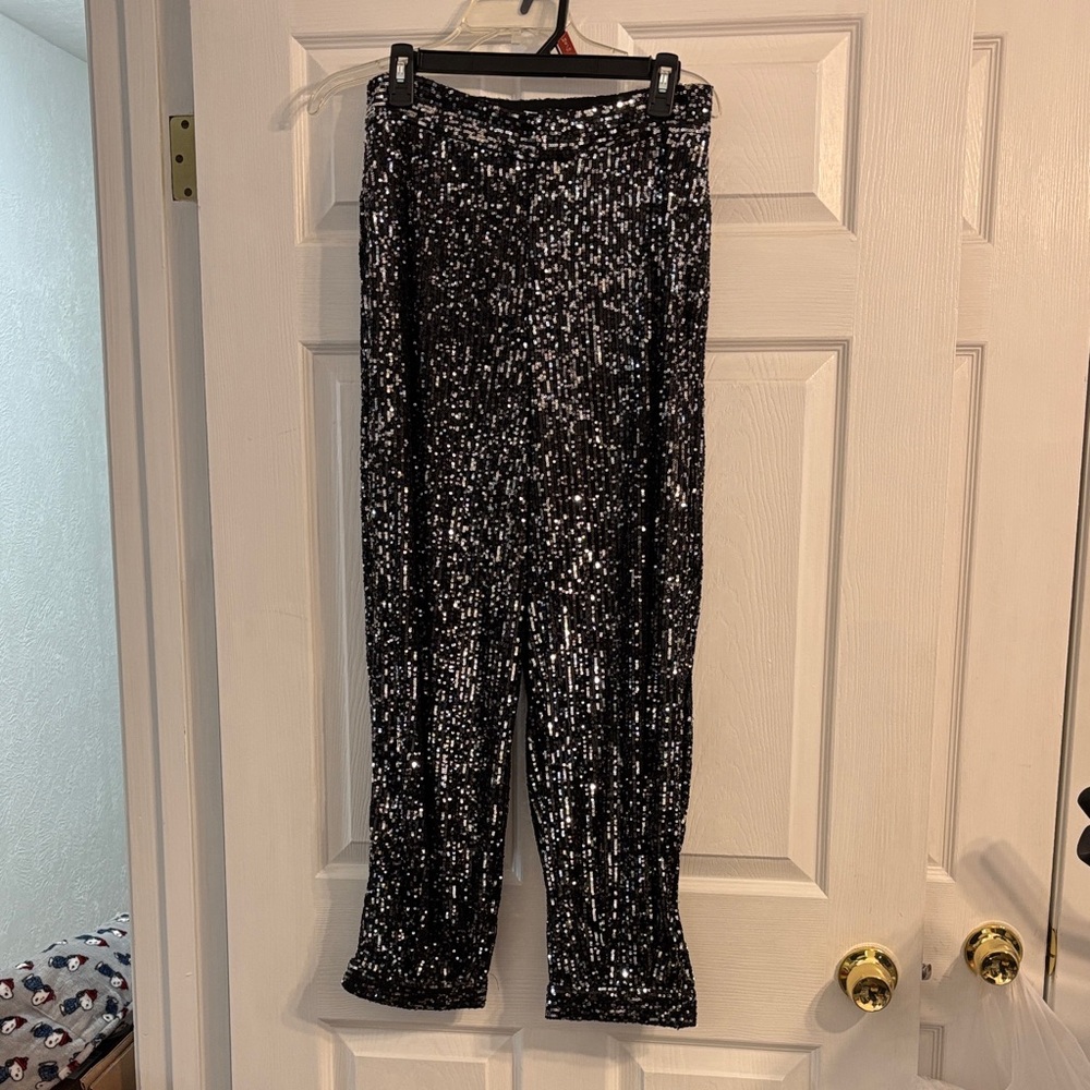 ZARA Sequin Trousers